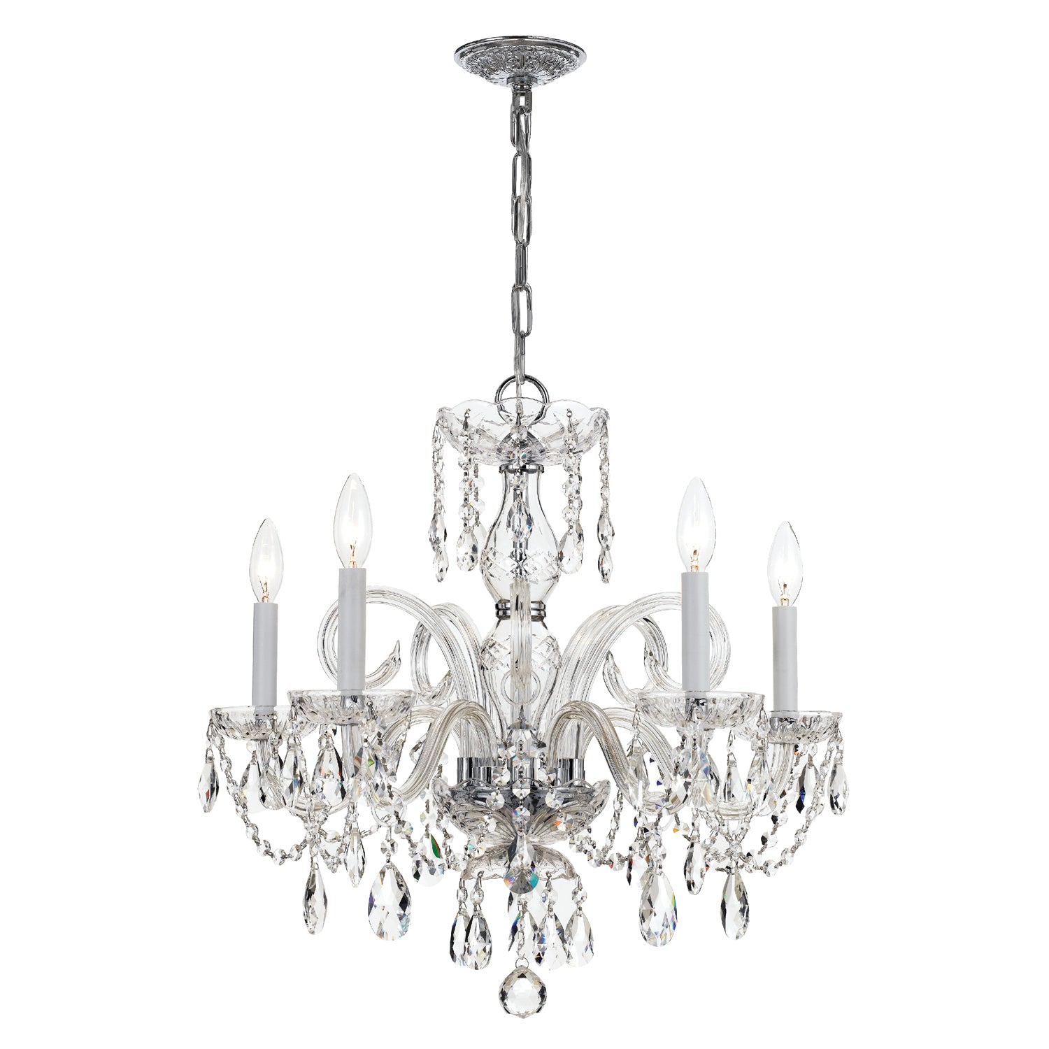 Crystorama Traditional Crystal 6-Light Polished Brass Crystal Chandelier  5086-PB-CL-MWP - The Home Depot