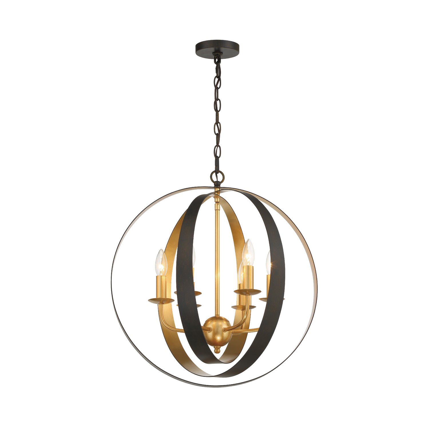 Large Aurora 6-Light Chandelier