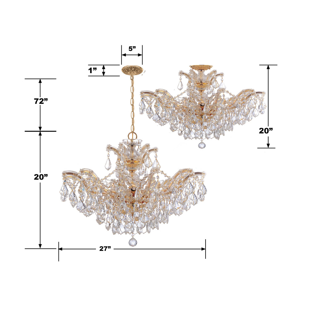 Maria Theresa 6 Light Chandelier – Crystorama